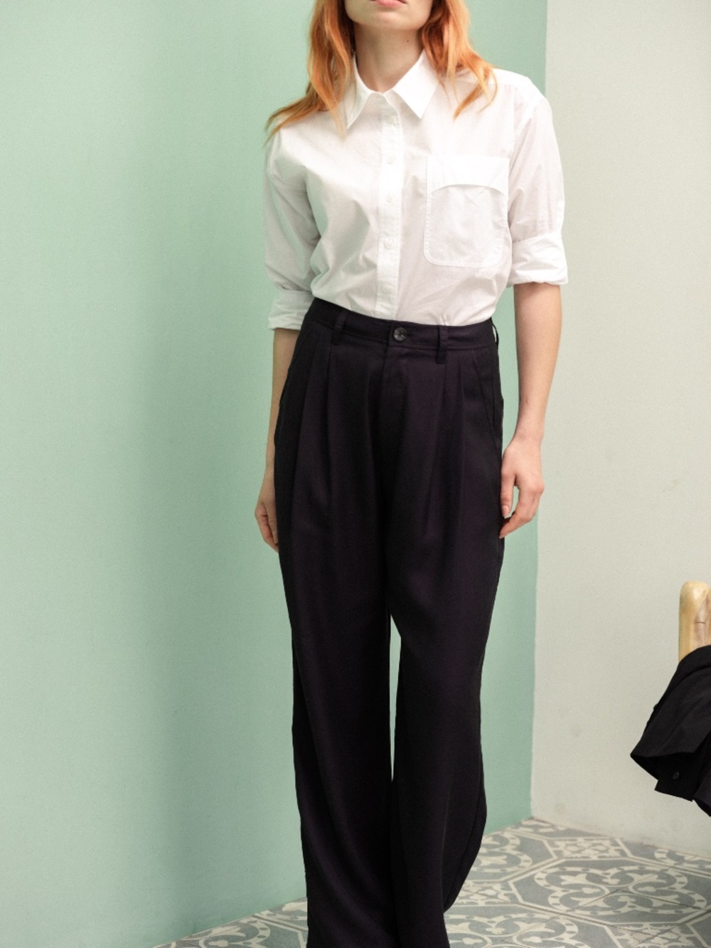 Darling Black Stride Wide Leg Pant